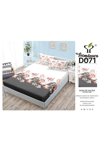 FIONNA.RO Duvet Cover With Elastic And Pillowcases 160X200cm - Floral