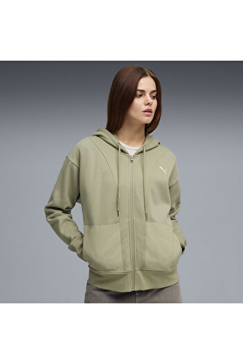 Puma Γυναικείο Φούτερ με Χαλαρή Μπλούζα και Φερμουάρ HER