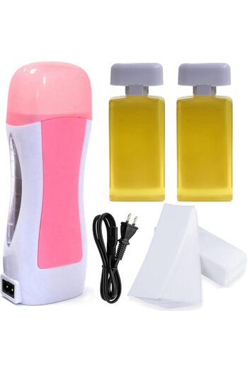 Türkiye Single Cartridge Wax Heater Machine Waxing Kit Wax Warmer With 2 Pieces Wax Cartridge And 100Pcs Dep