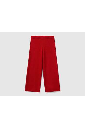 United Colors of Benetton Girls' Wide-Leg Soft Pants