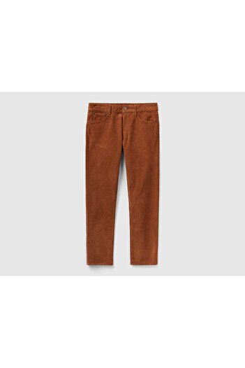 United Colors of Benetton Women's Five-Pocket Velvet Pants