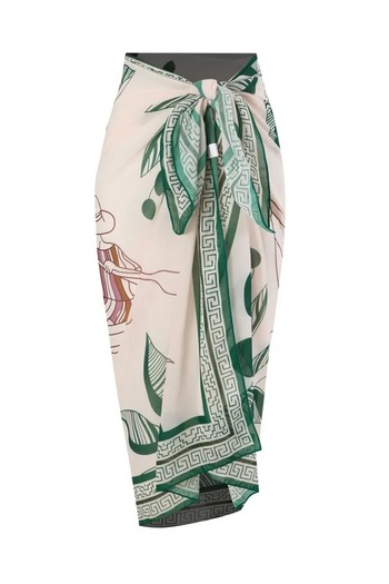 Paragon French Inspired Paris Pareo Green Long Does Not Show Shiny Soft Fabric (145cm * 90cm)