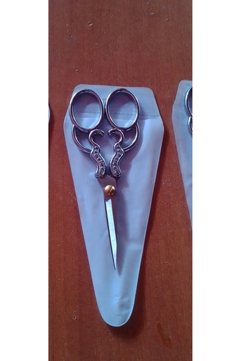 GÜVEN Engagement Promise Scissors Stainless Steel Silver Color