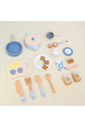 Picodino Wooden toy kitchen with accessories Kabi My Favorite Kitchen set