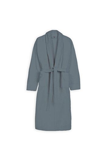 TextiLici Bathrobe Velour 100% Cotton - XXL (Grey)