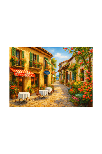 Neverland 1000 Piece Puzzle- Sunny Cafe Street