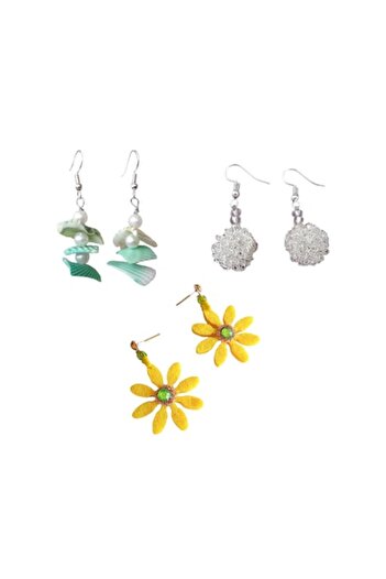 OEM Set 3 pairs earrings Hot Summer handmade