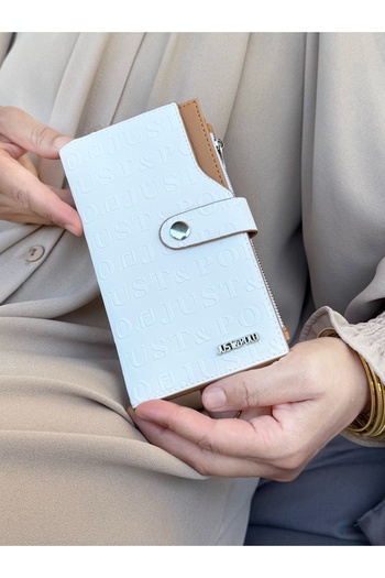 Just Polo JP Just Polo Women's White Multi-Eye Wallet with Coin and Card Compartments