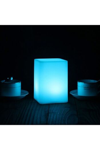 ETRONIK 2 Pack 6-Inch Rechargeable LED Mood Light Cube 16 RGB Colors 5 Brightness Levels 4 Modes withRemote