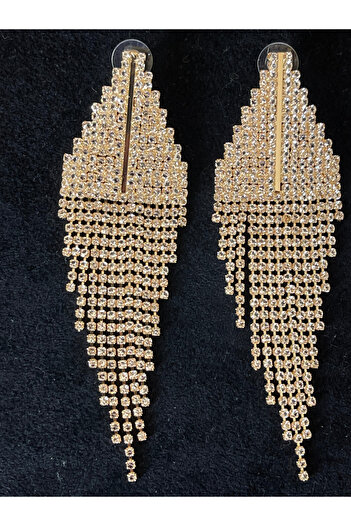 Rupen Kraft Zircon shiny stone large size design evening earrings