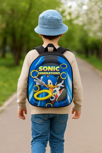 NEWFULL Sonic Men's Kindergarten Backpack