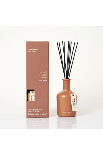 homez Diffuser with sticks 500ml dark amber fragrance- brown