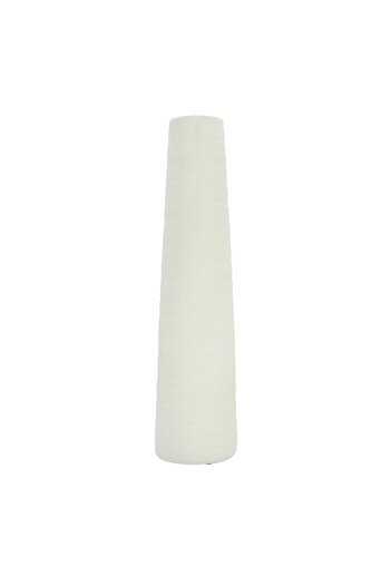 homez White Ceramic Vase - 14.5*14.5*58.5 cm