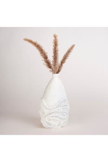 homez Off-white resin coral vase 20*20.2*36 cm