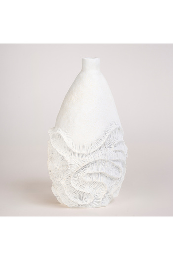 homez Off-white resin coral vase 20*20.2*36 cm