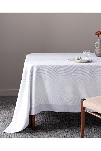 Madame Coco Fragne Tablecloth - Gray - 150X250 cm
