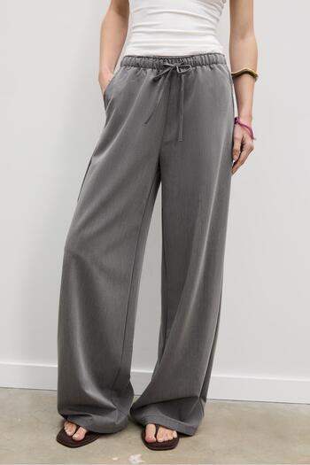 Stradivarius Long flowing smart trousers