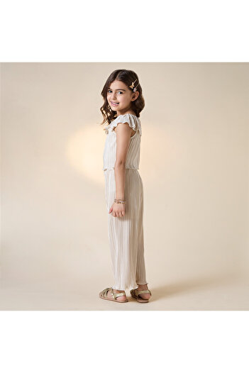 Juniors Pleated Sleeveless Top and Pants Set