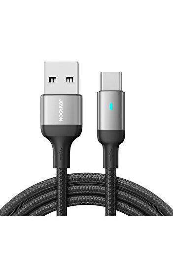 Joyroom Cablu USB - USB-C pentru încărcare rapidă Seria A10 3A 1.2m negru