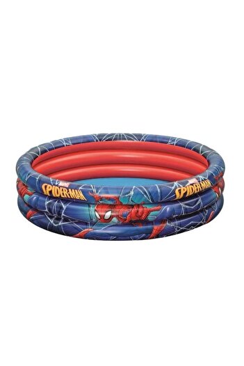 BESTWAY Inflatable pool for children, Bestway, Spiderman model, capacity 200 L, Ø1.22x0.30m, red-blue