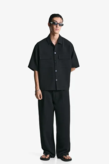 Bershka Super baggy tailored trousers