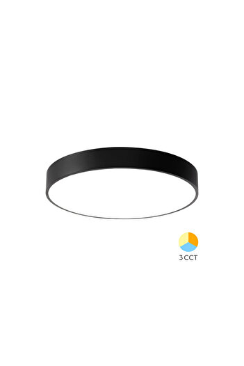 Braytron LED Ceiling Light 36W 3000/4000/6500K Black Blade RND