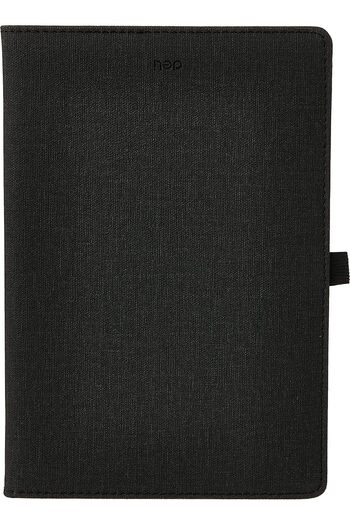 Deli EN118L GY A5 80gsm Leather Cover 96 Sheets Notebook