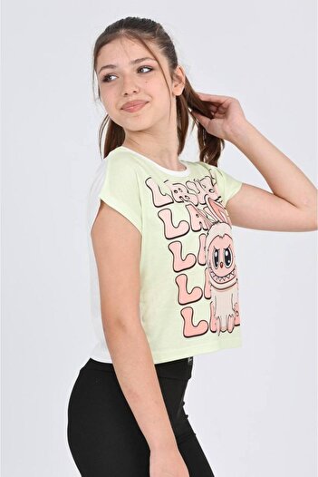 e-çocuk Μπλουζάκι με χαμηλό μανίκι Labubu Single Digital Printing - 6632