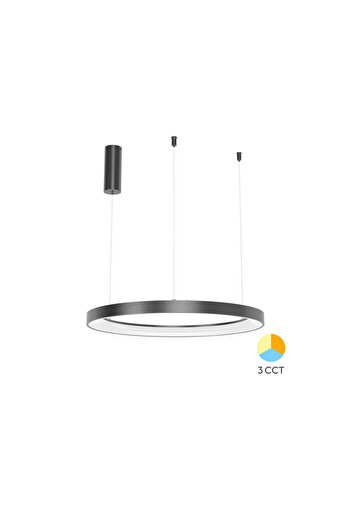 Braytron Pendant LED Decorative Bella, 46W, 3-in-1, Black