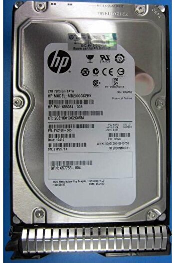 HP Enterprise 2TB 6G SATA 7.2k 3.5in, 614827-002