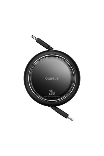 Baseus Kabel przewód zwijany Free2Pull USB-C - iPhone Lightning 20W 1m - czarny