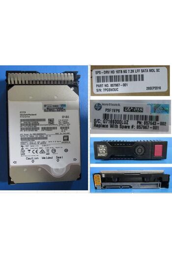 HP Enterprise HD 10TB 6G 7.2K LFF SATA MDL, 857967-001