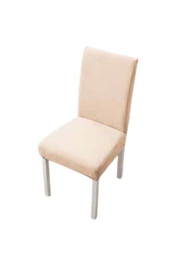 OEM Set 4 huse pentru scaune, Uni, Poliester cu Elastan, Alb Unt