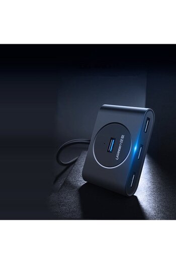 Ugreen Rozdzielacz HUB portu USB do 4x USB 3.2 kabel 0.5 m czarny