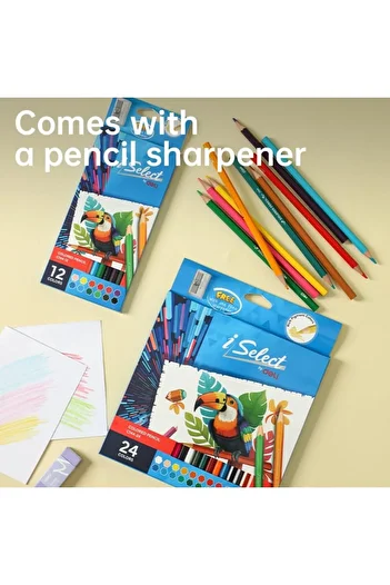 Deli EC144-24 Colored Pencil Set – 24 Colors
