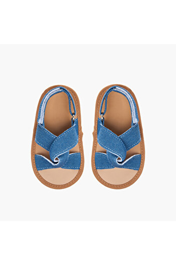 Juniors Textured Booties with Hook and Loop Closure