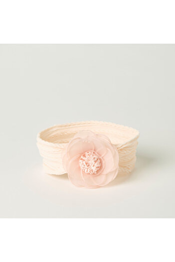 giggles Floral Applique Headband