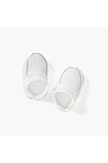 giggles Piping Detail Slip-On Booties