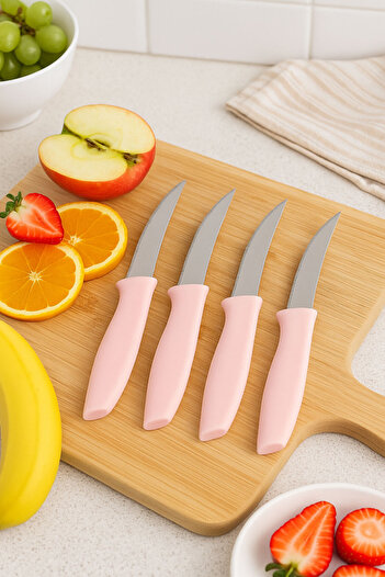 SİHİRLİ AYAKLAR 4-Piece Pink Fruit Knife