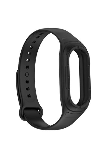 REDz Accessories Curea sport pentru Xiaomi Mi Band 8 / Band 9, reglabilă cu buton, silicon, neagră
