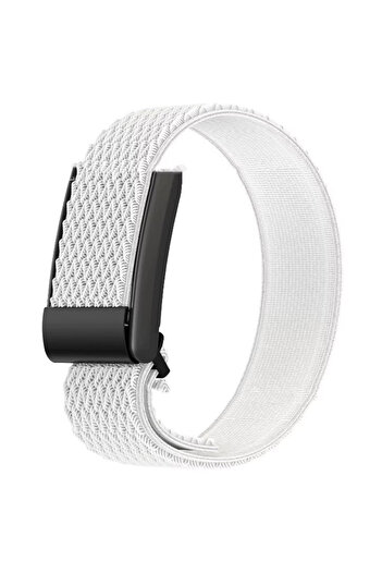 REDz Accessories Curea Soft Wave, compatibilă cu Whoop, sport, elastică și reglabilă, textilă, albă