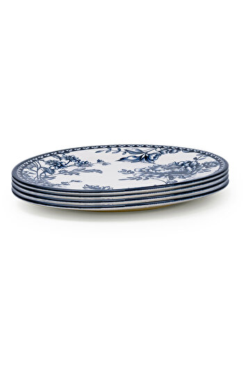 Claytan Rhapsody 8-Inch Dark Blue Ceramic Salad Plate (Set of 4)