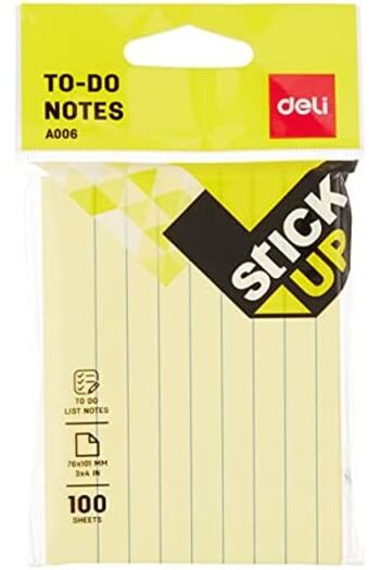 Deli EA00652 Stick-Up To-Do Notes 100 Sheets, 76×101 mm Size, Multicolour