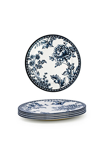Claytan Rhapsody 8-Inch Dark Blue Ceramic Salad Plate (Set of 4)