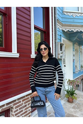 Puella oversize striped sweater