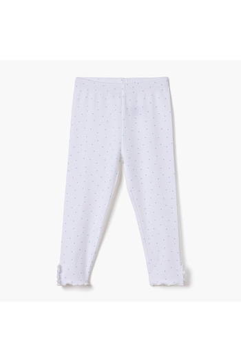 Juniors Polka Dot Print Leggings
