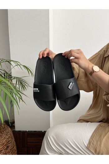 Behtah Kundura Men's 2 Cross Ornamental Gift Soft Sole Pool Seaside Beach Daily Soft Wet Floor Slippers