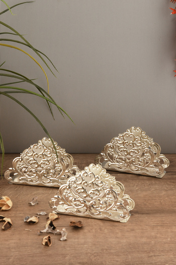 AKSESUAR EVRENİ Joven Silver Stainless Steel Ultra Luxury Napkin Holder Organizer Presentation Kitchen Decoration Tableware
