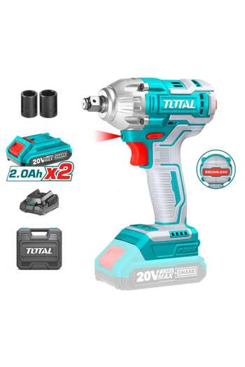 TOTAL Battery-powered drill with bag