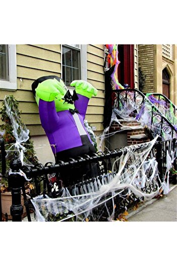 MUXItrade Spider web set with 30 artificial spiders MUXItrade, cotton/plastic, white/black